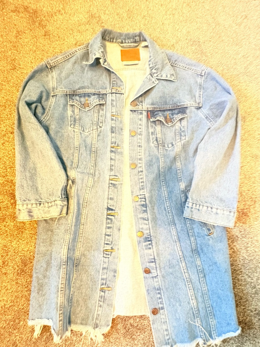 Levi's Light Blue Longline Denim Jacket